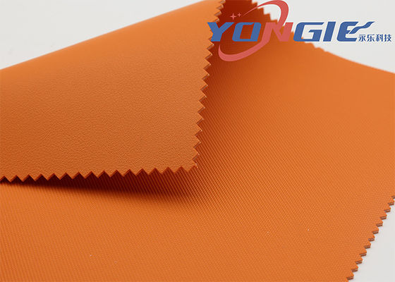 Long Lasting Orange  100% Vegan Car Leather Fabric  Tearproof 0.5mm For Pillow Covers