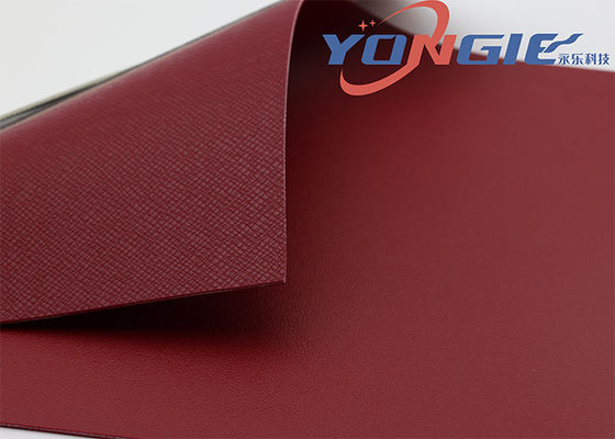 Long Lasting Orange  100% Vegan Car Leather Fabric  Tearproof 0.5mm For Pillow Covers