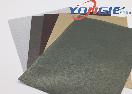 Dark Green Wearproof Artificial Leather Faux Leatherette Fabric Fabric For Furniture