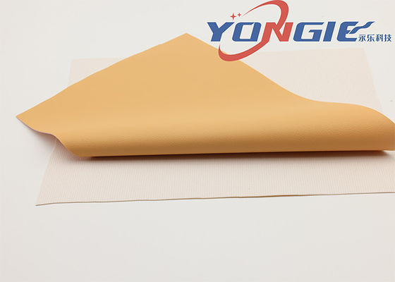 Yellow Artificial PVC Tent Fabric Rexine Bag Material For Sofa Cover