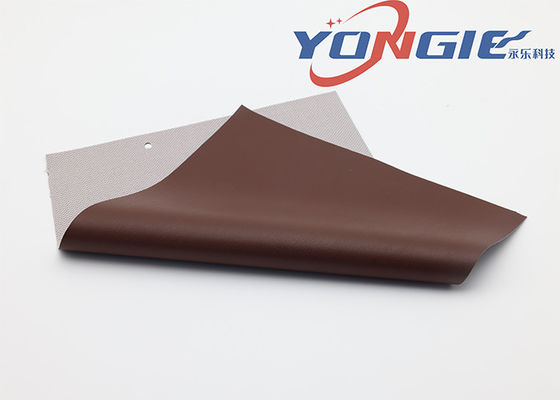 Waterproof Abrasion Resistance Upholstery PVC Leather Brown Leatherette Fabric