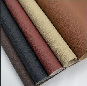 Small Lichee Pvc Leather For Sofa Furniture Upholstery 0.6MM 50Meters / Roll