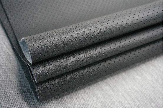 Perforated PVC Synthetic Leather Fire Resistant Vinyl Fabrics For Car Seat Cover