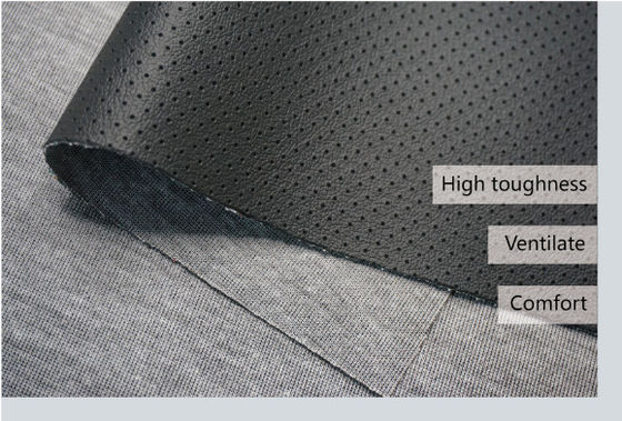 Free Samples PVC Faux Leather Material For Car Seat Eco Friendly