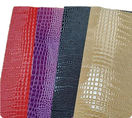 Embossed Print PVC Synthetic Leather Fabric For Home Decor