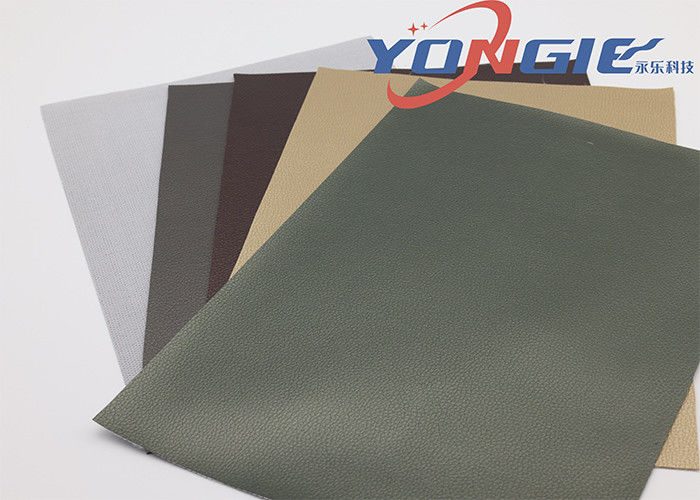 Dark Green Wearproof Artificial Leather Faux Leatherette Fabric Fabric For Furniture