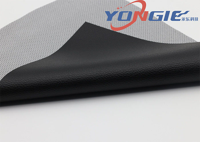 Black Car Leather Fabric  For Car Interior Decoration
